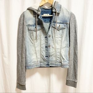 Bootlegger Denim Jacket Sweater Hoodie Small
